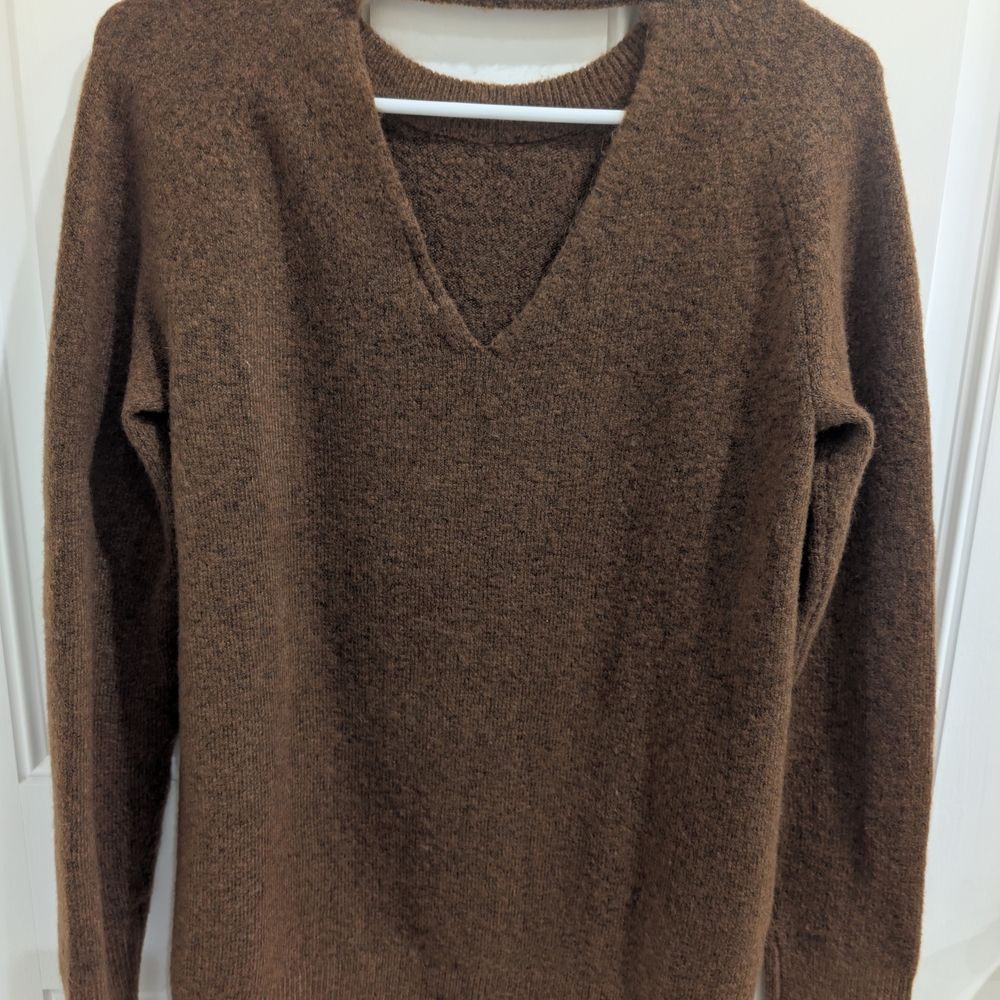 LOFT Chocolate Knit Top